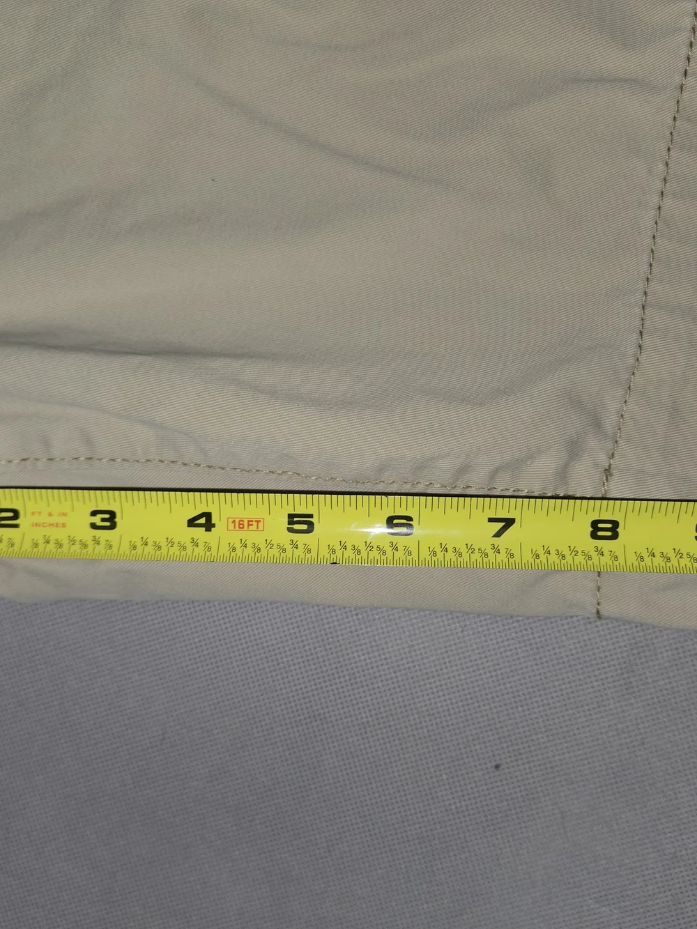 American Eagle Outfitters Men's Light Tan Flat Front Shorts